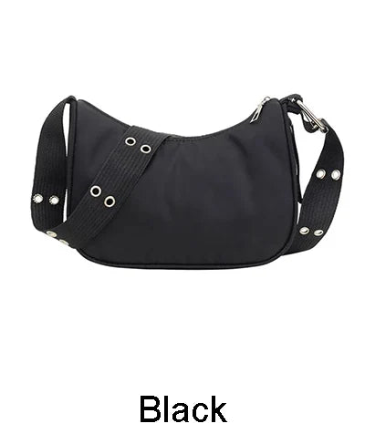 Cartera de nylon con cierre y bolsillo para celular