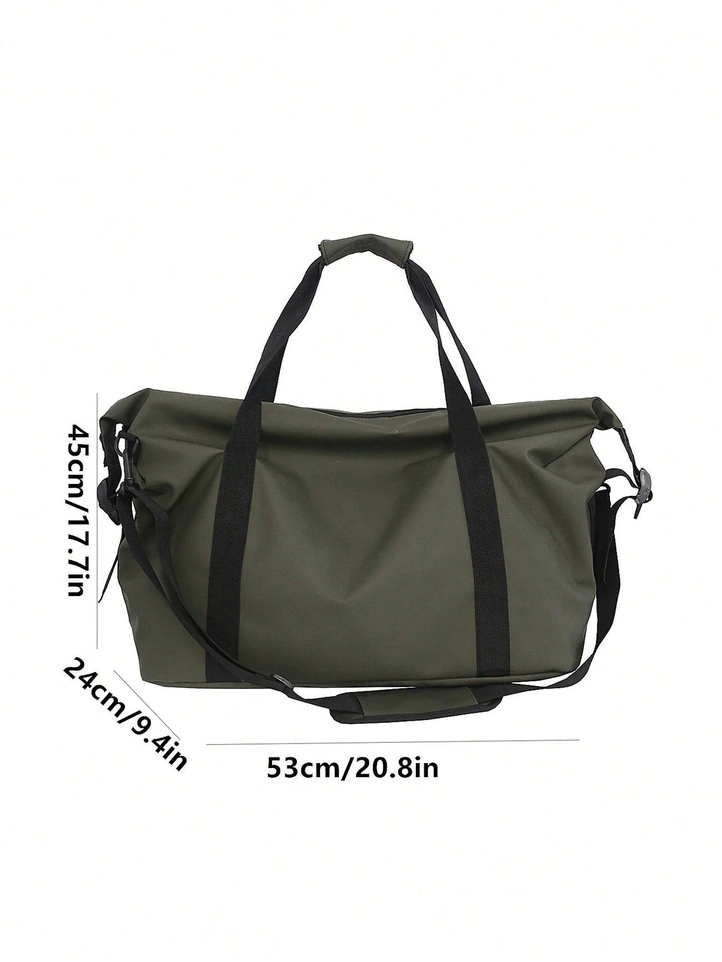 Bolso de fin de semana de nylon con correa cruzada
