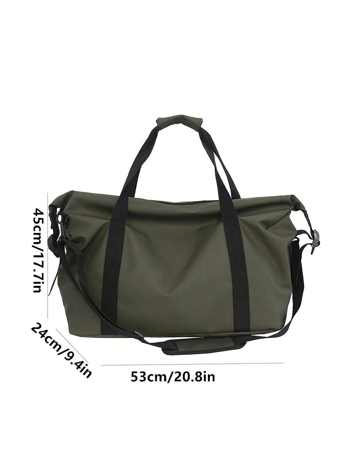 Bolso de fin de semana de nylon con correa cruzada