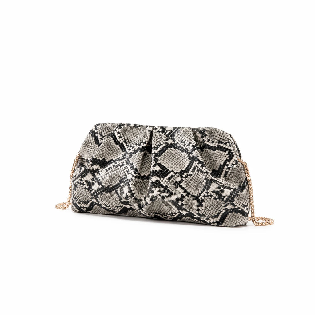 Cartera de fiesta de PU con cadena