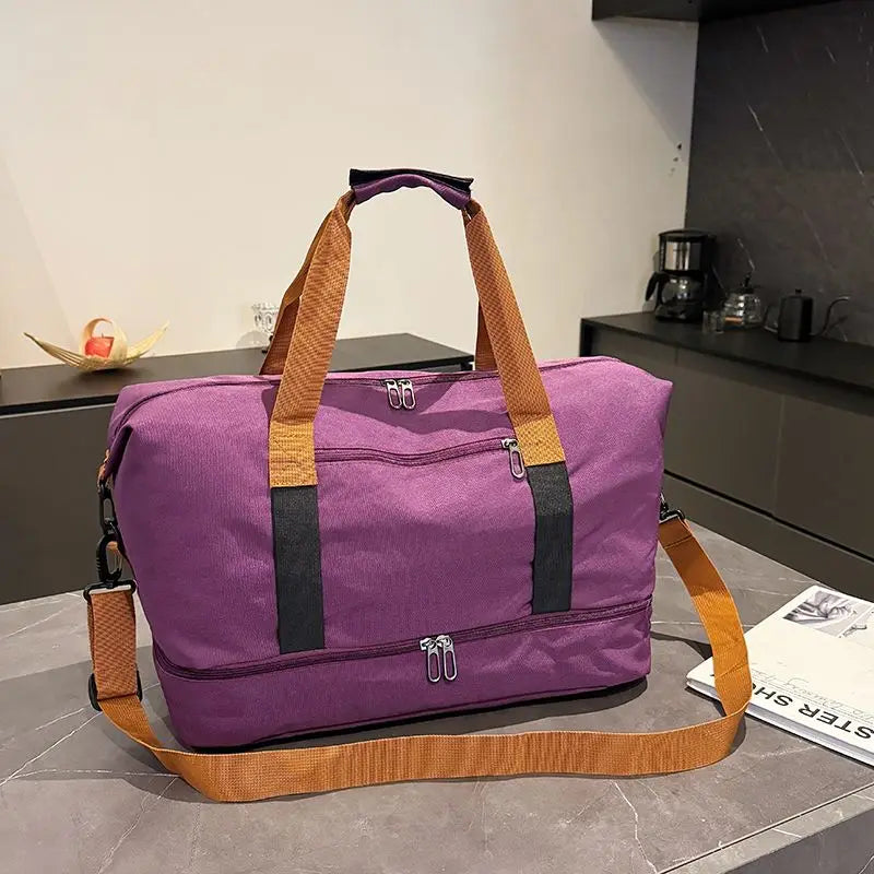 Bolso de viaje y gimnasio con compartimento para calzado