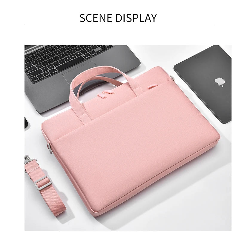 Maletín para notebook con espacio para accesorios