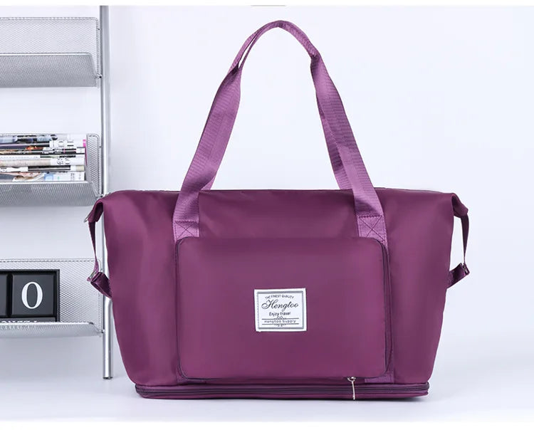 Bolso de viaje expandible y plegable de nylon