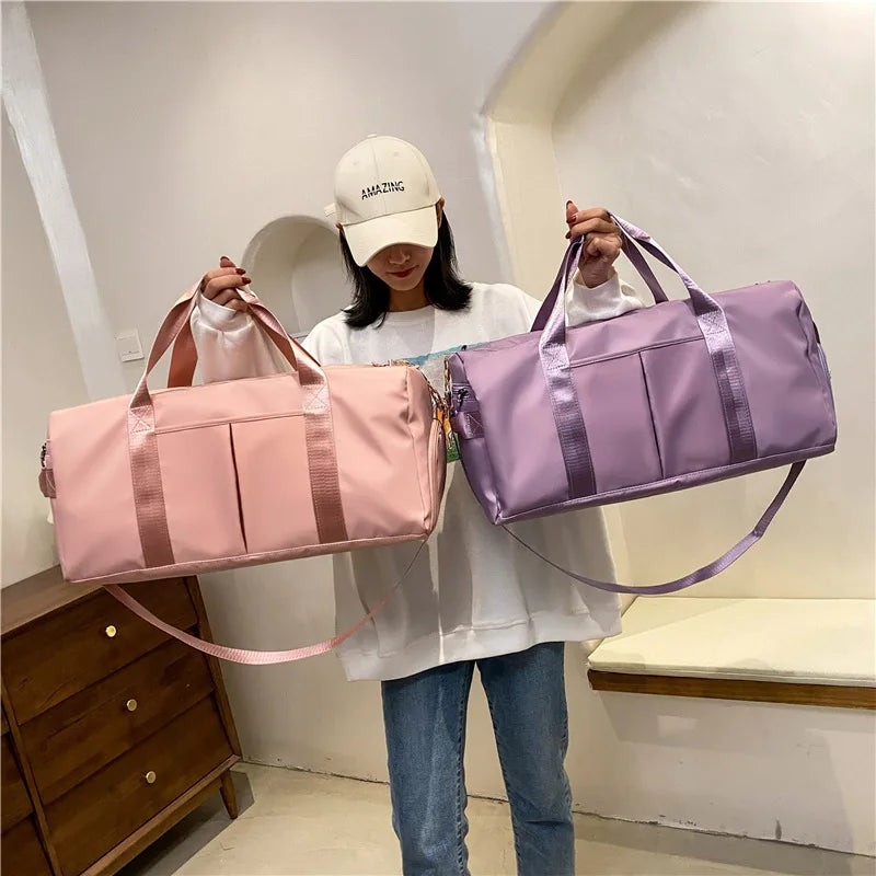 Bolso de viaje y gimnasio con separación húmedo-seco
