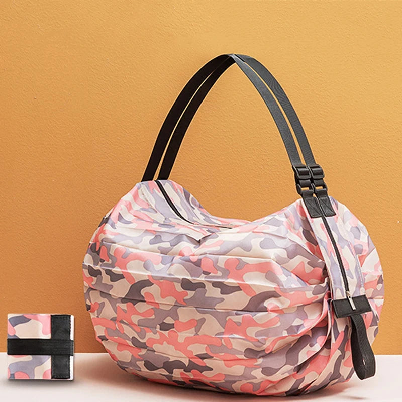 Bolso de compras plegable con asas anchas