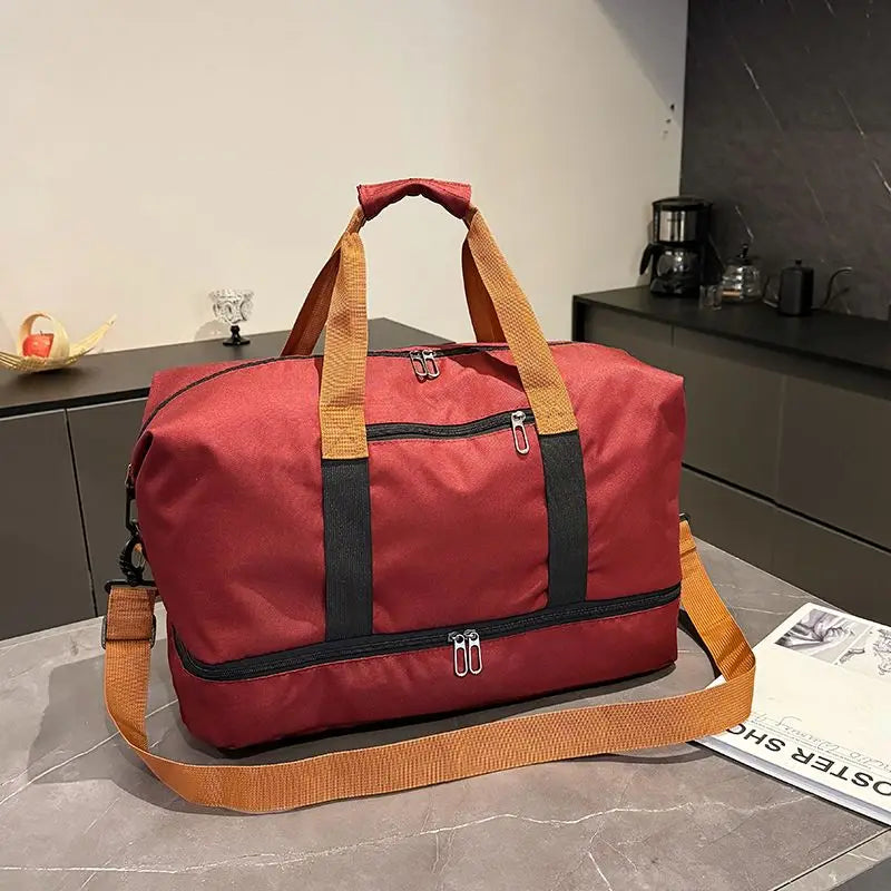 Bolso de viaje y gimnasio con compartimento para calzado