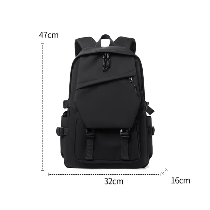 Mochila lisa de 47 cm para estudio y salidas
