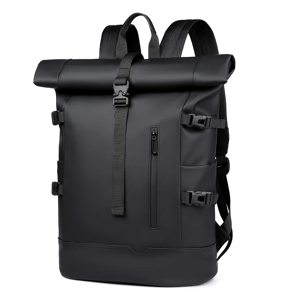 Mochila enrollable de microfibra con espacio para computadora