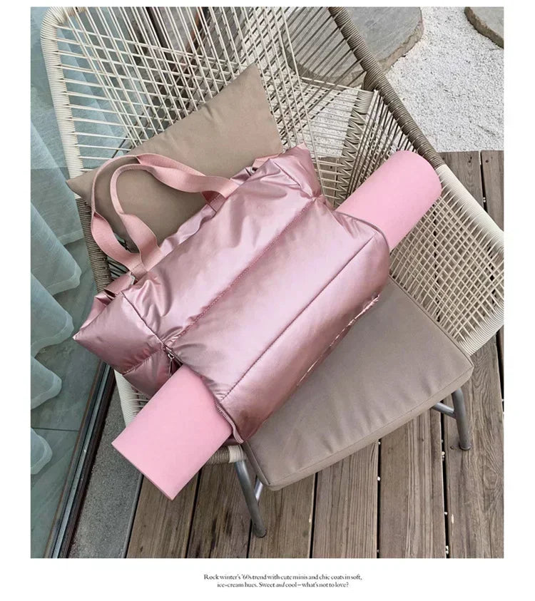 Bolso de gimnasio con bolsillo húmedo y correa desmontable