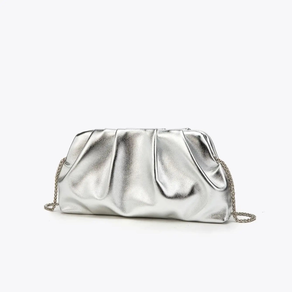 Cartera de fiesta de PU con cadena