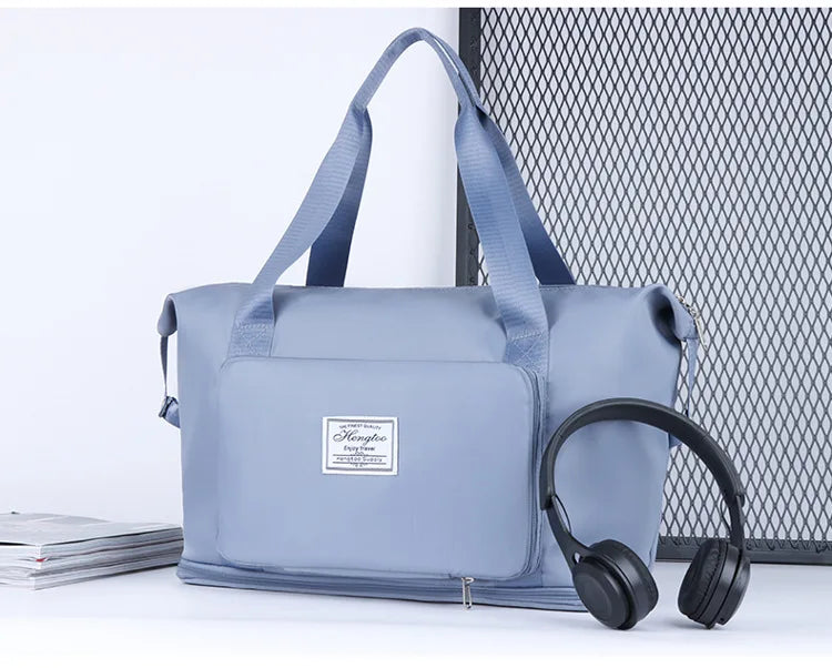 Bolso de viaje expandible y plegable de nylon