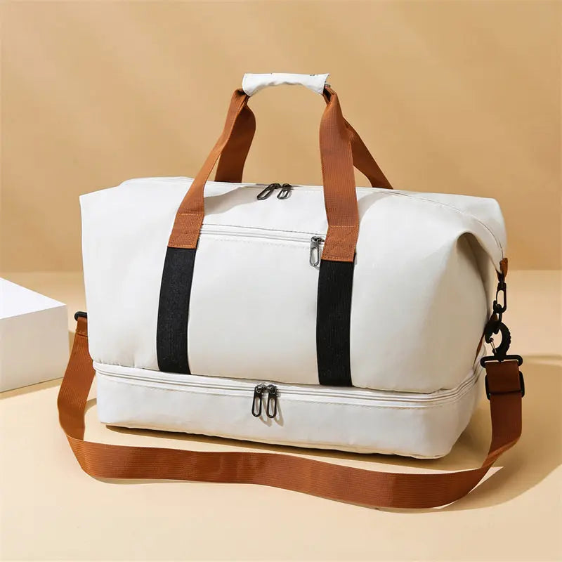 Bolso de viaje y gimnasio con compartimento para calzado