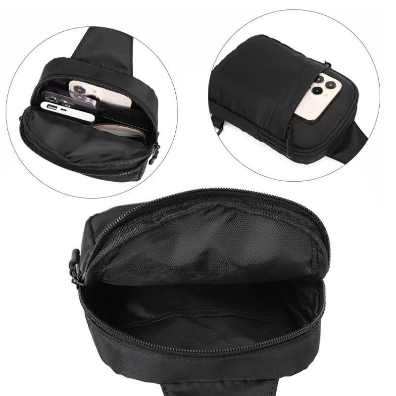 Bandolera de nylon 2 en 1 para cintura y pecho