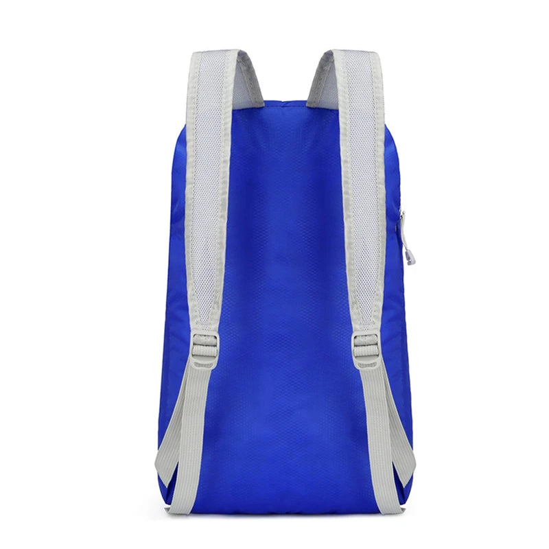 Mochila plegable de nylon con bolsa de guardado