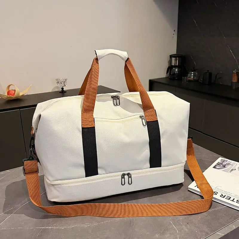 Bolso de viaje y gimnasio con compartimento para calzado