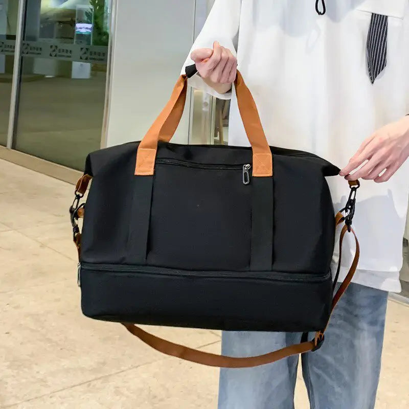 Bolso de viaje y gimnasio con compartimento para calzado