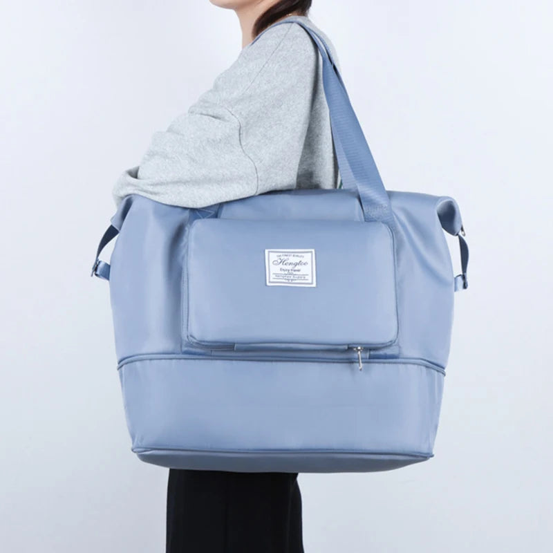 Bolso de viaje expandible y plegable de nylon