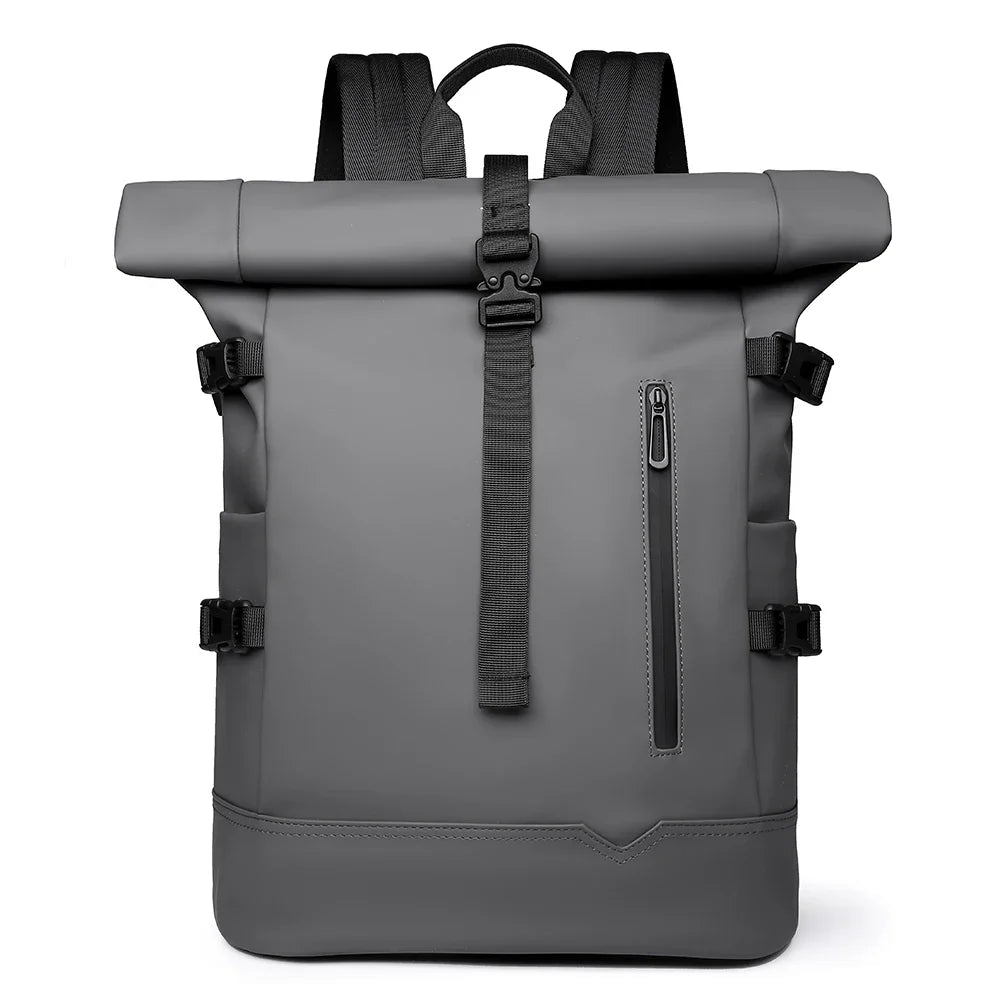 Mochila enrollable de microfibra con espacio para computadora