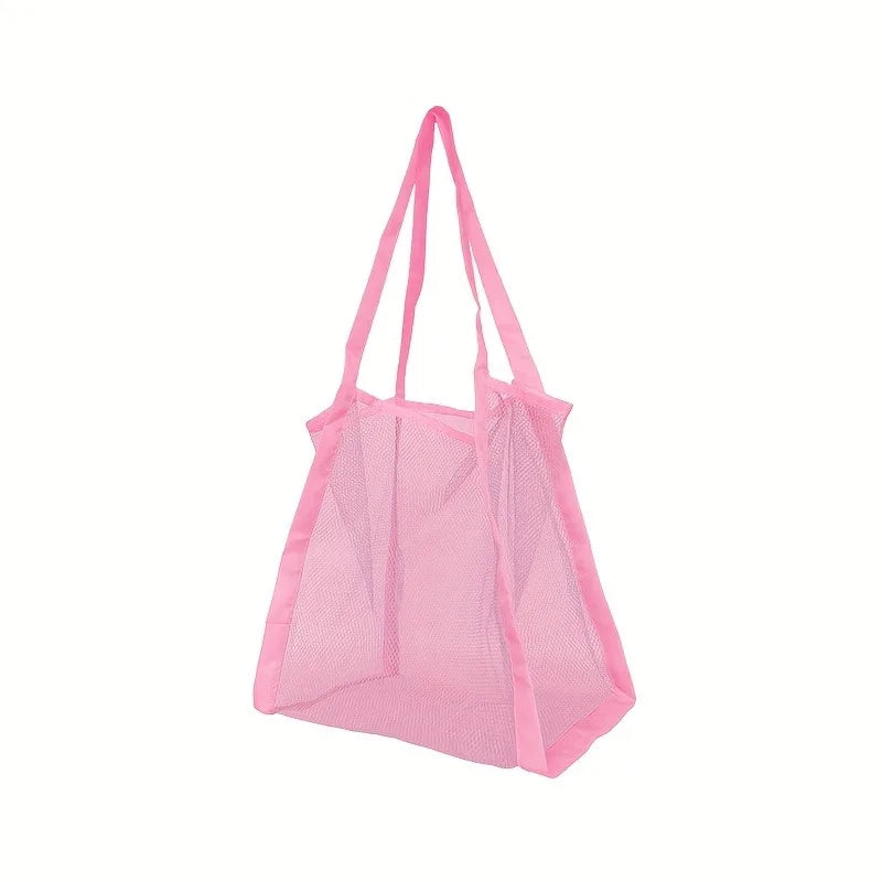 Bolso de malla para playa y natación con asas