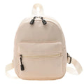 Mini mochila de nylon con bolsillo de solapa