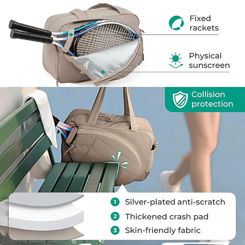 Bolso para raqueta con organización por compartimentos