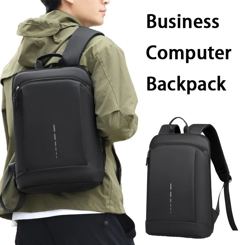 Mochila para notebook de PU con detalle reflectante