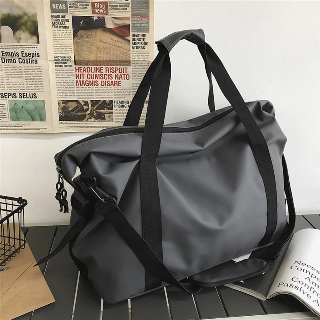 Bolso de fin de semana de nylon con correa cruzada
