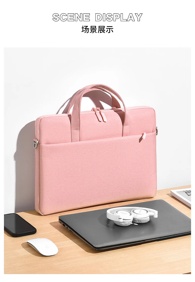 Maletín para notebook con espacio para accesorios