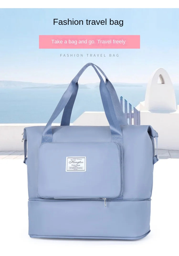 Bolso de viaje expandible y plegable de nylon