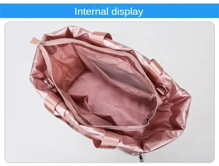 Bolso de gimnasio con bolsillo húmedo y correa desmontable