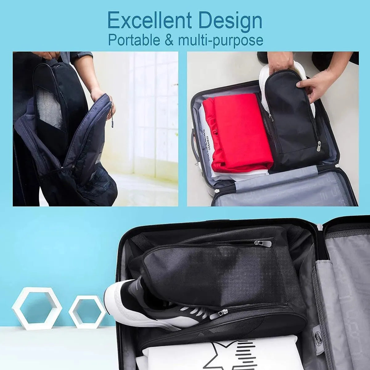 Bolso de tela Oxford para calzado deportivo