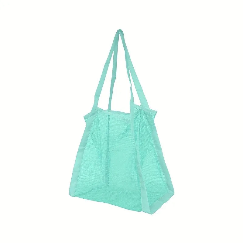 Bolso de malla para playa y natación con asas
