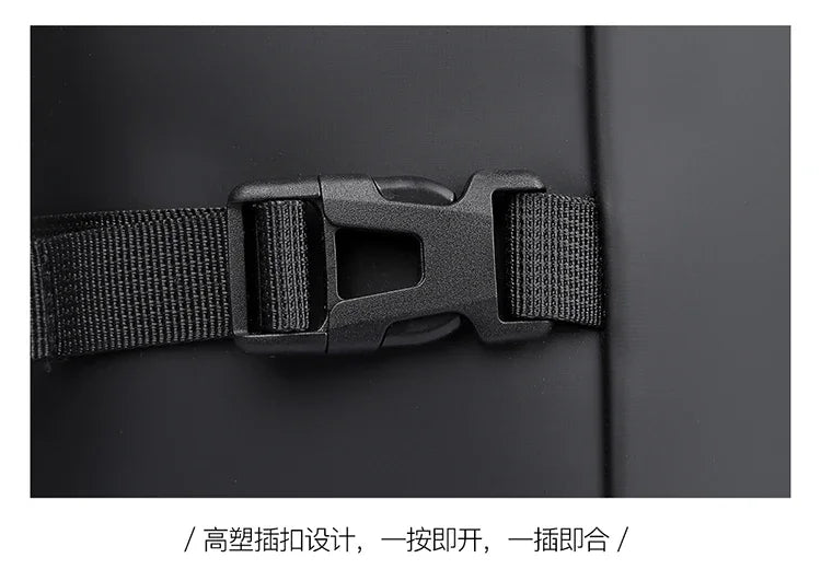 Mochila enrollable de microfibra con espacio para computadora