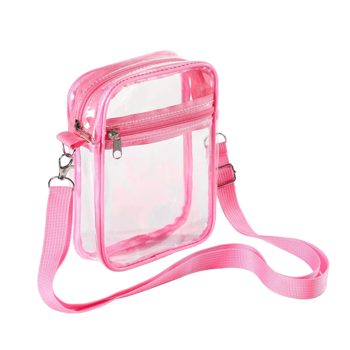 Bandolera transparente de PVC con correa regulable