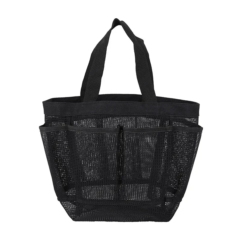 Bolso organizador de malla con ocho bolsillos