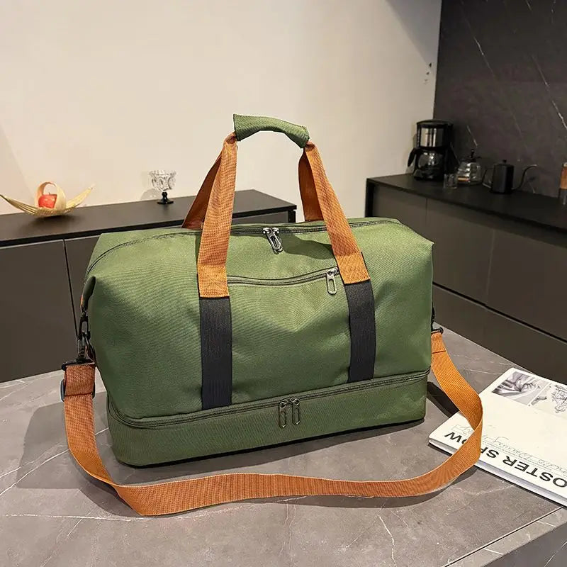 Bolso de viaje y gimnasio con compartimento para calzado
