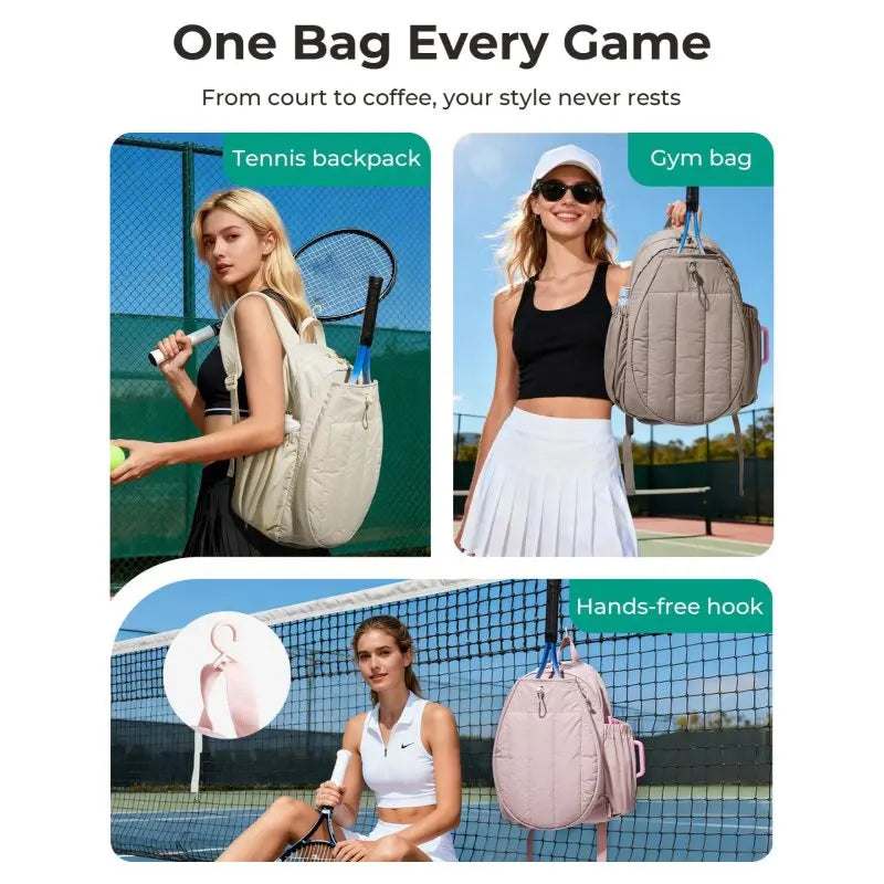 Bolso para raqueta con organización por compartimentos