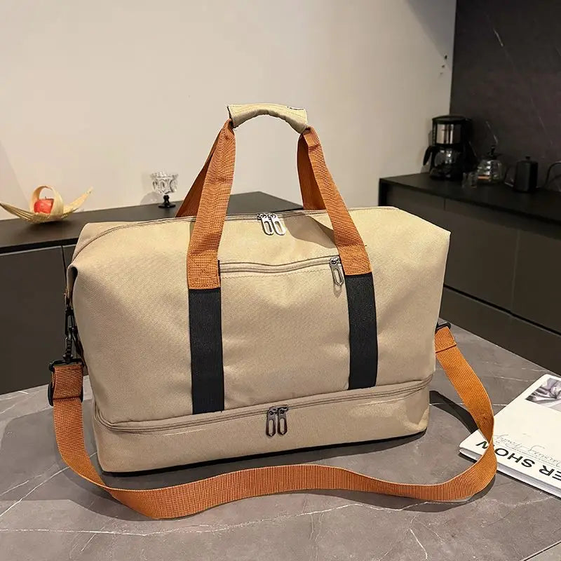 Bolso de viaje y gimnasio con compartimento para calzado