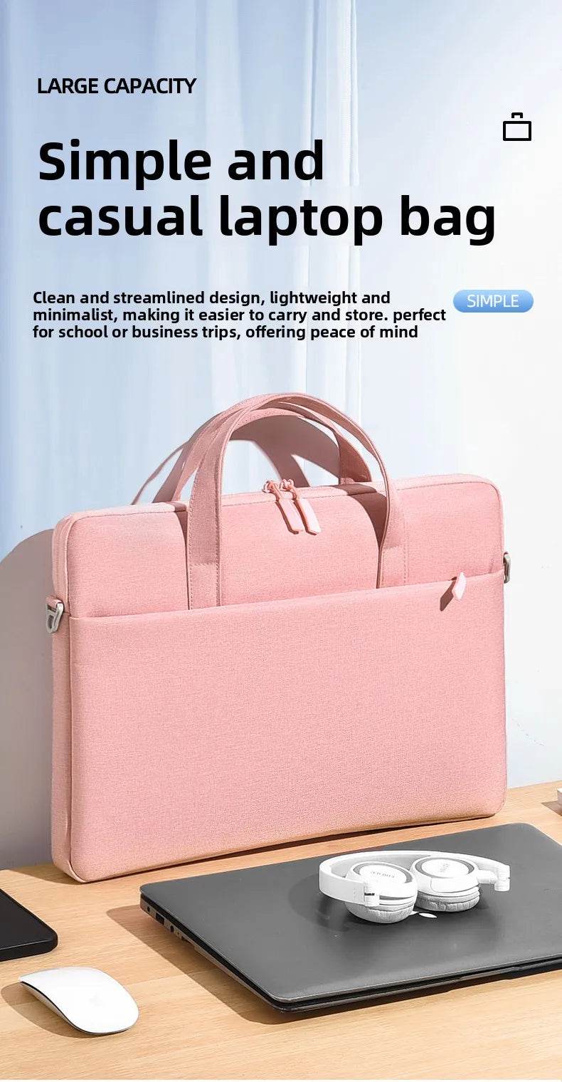 Maletín para notebook con espacio para accesorios