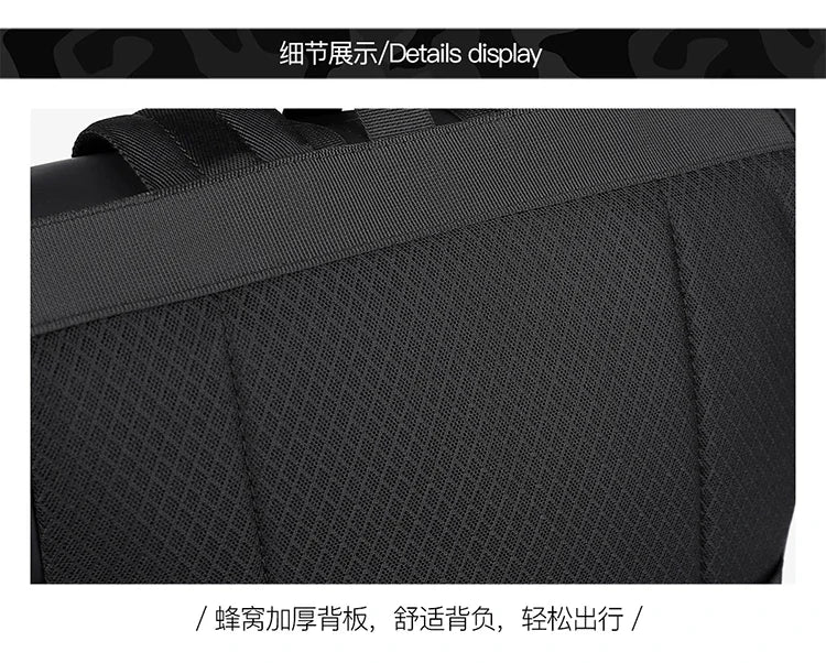 Mochila enrollable de microfibra con espacio para computadora