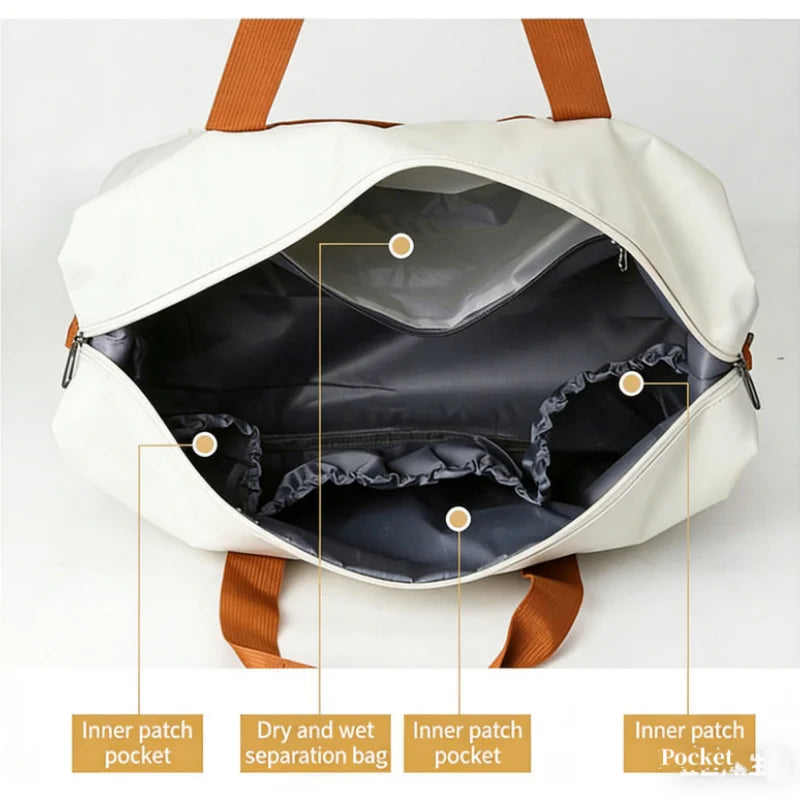 Bolso de viaje y gimnasio con compartimento para calzado