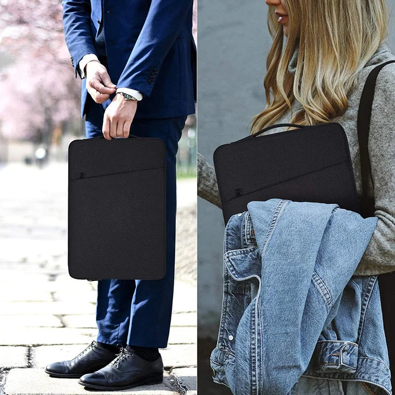 Funda para notebook con asa lateral y forro suave