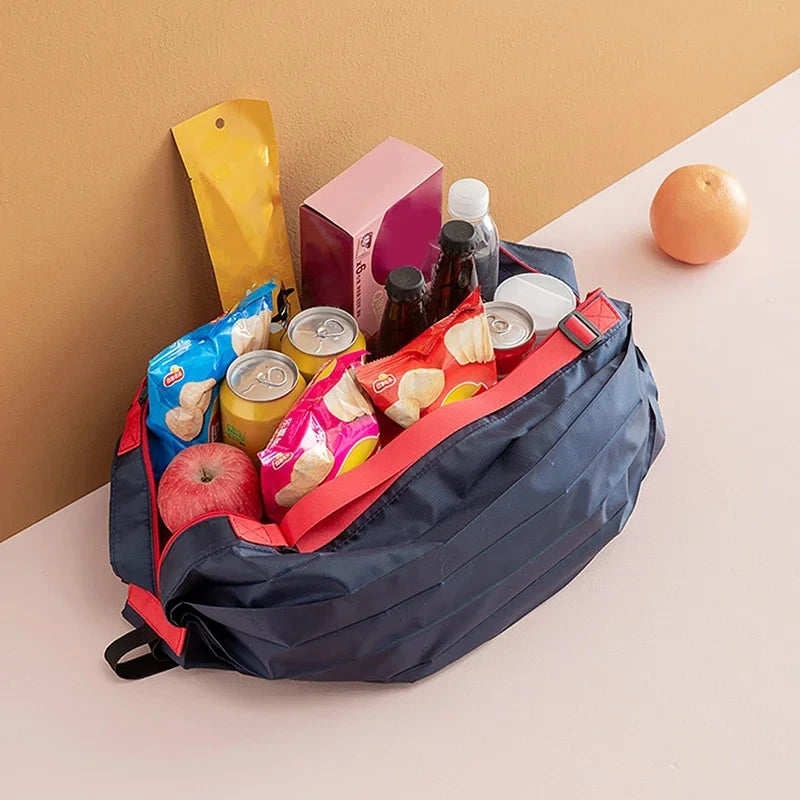 Bolso de compras plegable con asas anchas