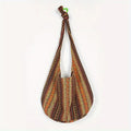 Cartera hobo de lona de estilo bohemio