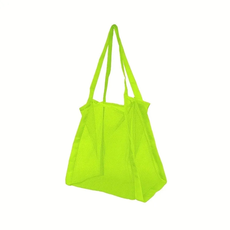 Bolso de malla para playa y natación con asas