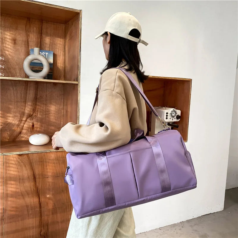 Bolso de viaje y gimnasio con separación húmedo-seco