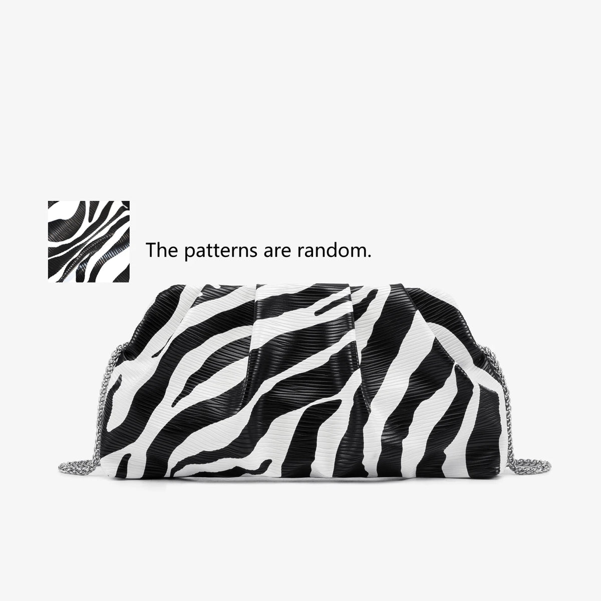 Cartera de fiesta de PU con cadena
