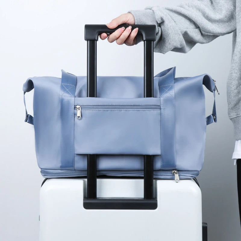 Bolso de viaje expandible y plegable de nylon