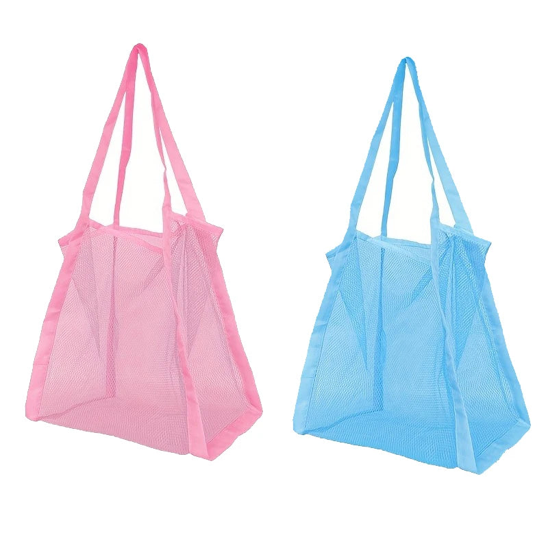 Bolso de malla para playa y natación con asas