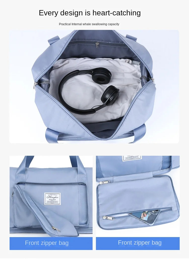Bolso de viaje expandible y plegable de nylon
